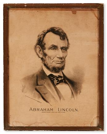 (SLAVERY AND ABOLITION.) MARCH BROTHERS. Abraham Lincoln. Pronounced by Robert T. Lincoln, The Best Likeness of His Father.